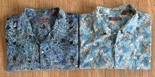 Men's 5XB Tori Richard Short Sleeve Collared button down Shirt *EUC* - $10 for BOTH in Naperville, Illinois