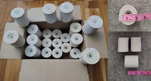 2.25x85 thermal receipt paper rolls 35 pack for credit card terminals cash register calculators in Batavia, Illinois