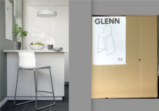 New! Ikea Glenn counter height Bar stool - White & Chrome in Joliet, Illinois