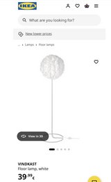 NEW Vindkast Floor Lamp, white in Wiesbaden, GE