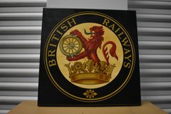 British Railways wood plaque in Perry, Georgia