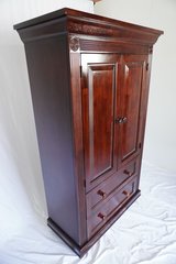 Beautiful Cherry Hardwood Armoire Dresser Entertainment Center with Drawers in Mobile, Alabama