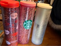 3 Starbucks tumblers gently used in Plainfield, Illinois
