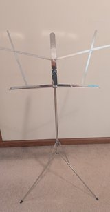 Hamilton Music Stand, Chrome, Folding with carrying case in Naperville, Illinois