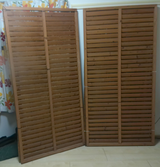 Louvers 1 set of 2, wooden in Okinawa, Japan