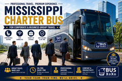 Mississippi Charter Bus for Corporate and Business Group Travel in Biloxi, Mississippi