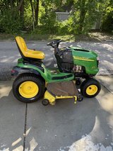 John Deere G110 garden tractor 555 hours vtwin 25 hp kohler command good motor 54” deck foot ped... in Yorkville, Illinois