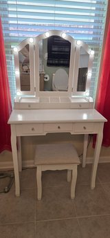 Makeup table and stool in The Woodlands, Texas