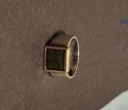 Vinyage Signet Ring w/Mosaic Stone in 18K Gold in Plano, Texas