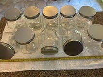 10 glass storage jars in Oswego, Illinois