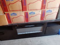 Fireplace tv stand with multi color flame in Travis AFB, California