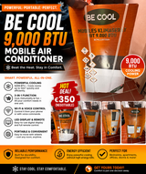 BE COOL 9,000 BTU Portable Air Conditioner (Brand New in Box) in Ramstein, Germany