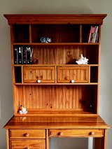 Solid wood kids desk with hutch in Naperville, Illinois