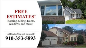FREE Estimates: Home Repair, siding, roofing, doors, windows, and more in Camp Lejeune, North Carolina