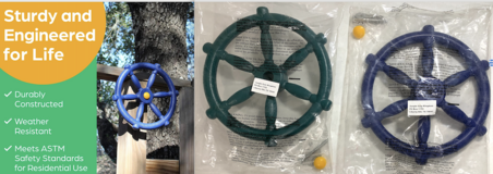 $10ea - New! Jungle Gym Kingdom Pirate Wheel for Playset - Swingset in Chicago, Illinois