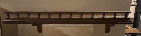 Oak wood shelf in Brockton, Massachusetts