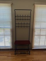 Coat rack with seat & shoe storage in Aurora, Illinois