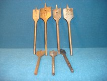 SEVEN SPADE, PADDLE, FLAT WOOD BITS in St. Charles, Illinois