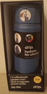Drip 17oz Water Bottle Bluetooth Speaker with Phone Holder in Alamogordo, New Mexico