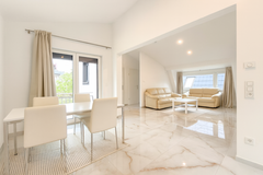 First-time occupancy after renovation—Beautiful, furnished attic apartment with a built-in kitch... in Wiesbaden, GE