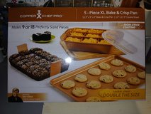Copper Chef Pro (Never Used):  5-Piece XL Bake and Crisp / Roast Pan in Naperville, Illinois