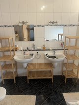Bathroom shelves in Ramstein, Germany