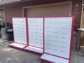 Commercial heavy metal pegboards with stand and wheels in Alamogordo, New Mexico