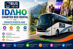 Idaho Charter Bus Rental for Private Events and Group Transportation in Biloxi, Mississippi