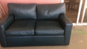 Black Leather sofa in Yucca Valley, California