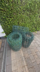 10m + 13 meter Green PVC Coated Wire Garden Fence Roll – Used in Baumholder, GE