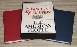 Vintage 1971 The American Revolution and The American People 2 Volume Boxed Hard Cover Book Set in Oswego, Illinois