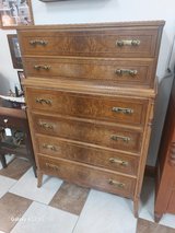 Highboy Flame Mahagany Book Matched Dresser in Fort Leonard Wood, Missouri