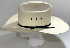 New! Stetson Stallion Men's Med 7-1/8" Natural Straw Hat w/ black band in Joliet, Illinois