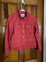 Women’s Old Navy Salmon Color Denim Jacket-Petite Small in Bolingbrook, Illinois
