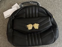 New Faux Leather Black Quilted Backpack Purse in Batavia, Illinois