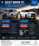 2027 BMW X1 PROMOTIONS - SAVE THOUSANDS! in Ramstein, Germany