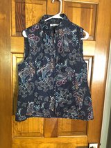 Talbots Quilted Paisley Print Vest - Size Medium in St. Charles, Illinois