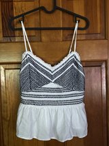 Old Navy Embroidered Smocked Camo Top - Medium in St. Charles, Illinois