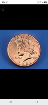 20 - Peace Round Copper sealed in Alamogordo, New Mexico
