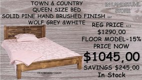 U.S.A. Sized solid wood beds in stock in Ramstein, Germany