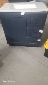 30" Blue Bath Vanity with Top in Camp Lejeune, North Carolina