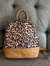 JustFab Leopard Print Faux Leather Backpack in Naperville, Illinois