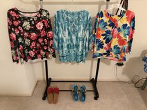 Colorful tops in Houston, Texas