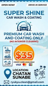 car wash and coating in Okinawa, Japan