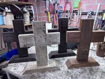 Handmade Stained Wooden Crosses — Set of 4 in Kingwood, Texas