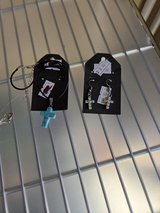 Cross necklace or earrings in Clarksville, Tennessee