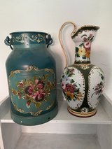 Antique metal  milk can in Stuttgart, GE