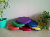 Round Classroom Floor Cushions with Handles in Okinawa, Japan