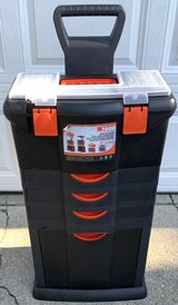 Like New! Tool Box - Rolling plastic Modular Storage Chest - Good for Crafts too in Chicago, Illinois