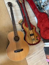 4-String acoustic bass guitar with pickup / equalizer in Ramstein, Germany